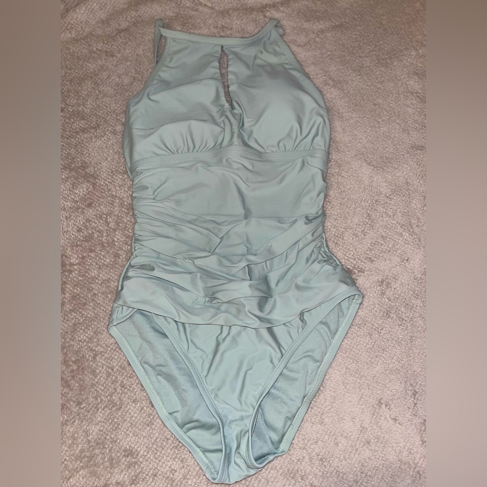 High Neck Over-The-Shoulder  Swimsuit